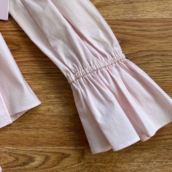 NWT Rachel Parcell Pink Ballerina Wrap Top M - Picture 9 of 13